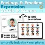 Feelings & Emotions Facial Expression Cards & Games