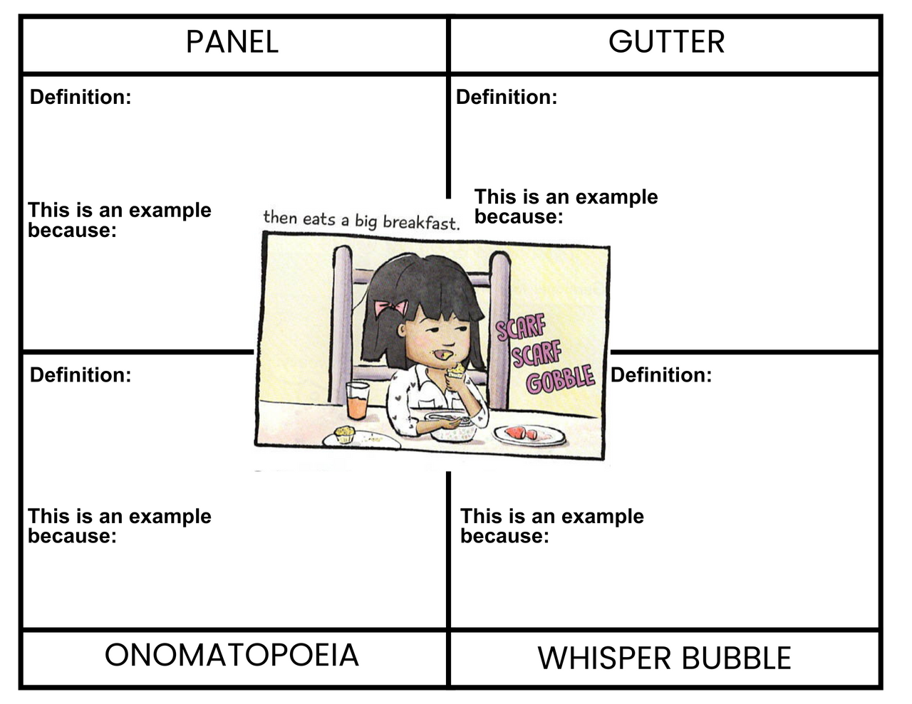 Teaching Graphic Novel Vocabulary