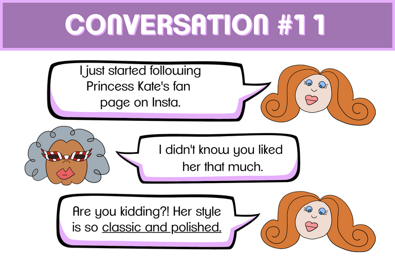 Vocabulary Conversations 2: Fancy Party Gowns Set