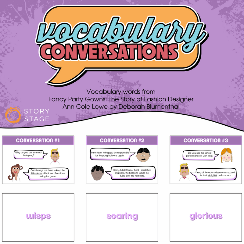 Vocabulary Conversations 2: Fancy Party Gowns Set